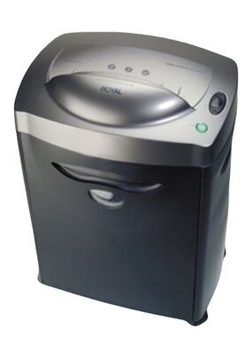 Black and Silver Cross-Cut Paper Shredder